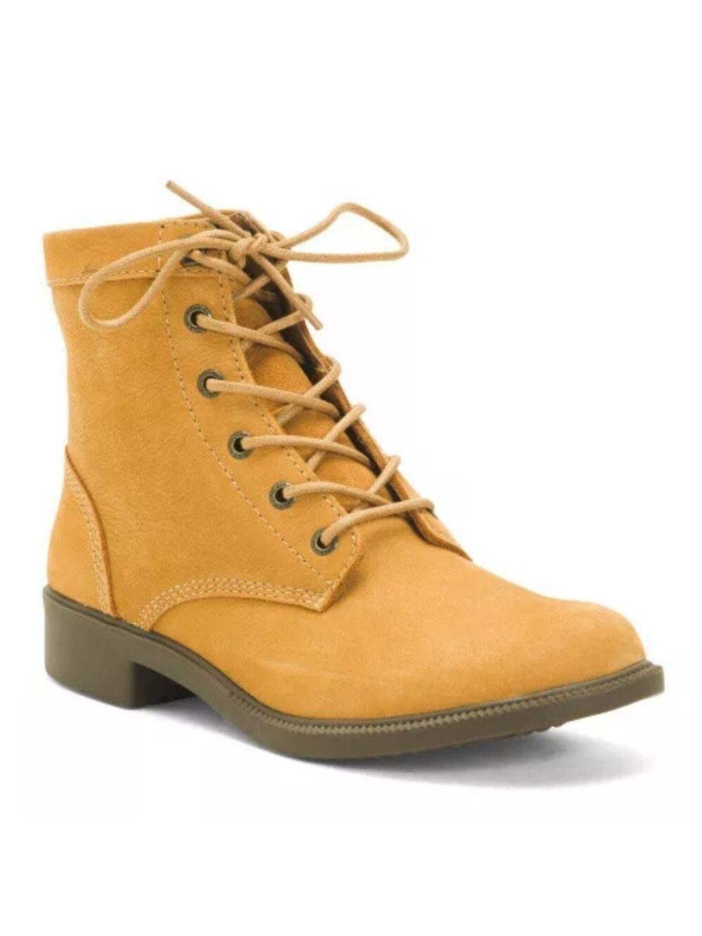 KODIAK TAN WATERPROOF LEATHER BOOTS.